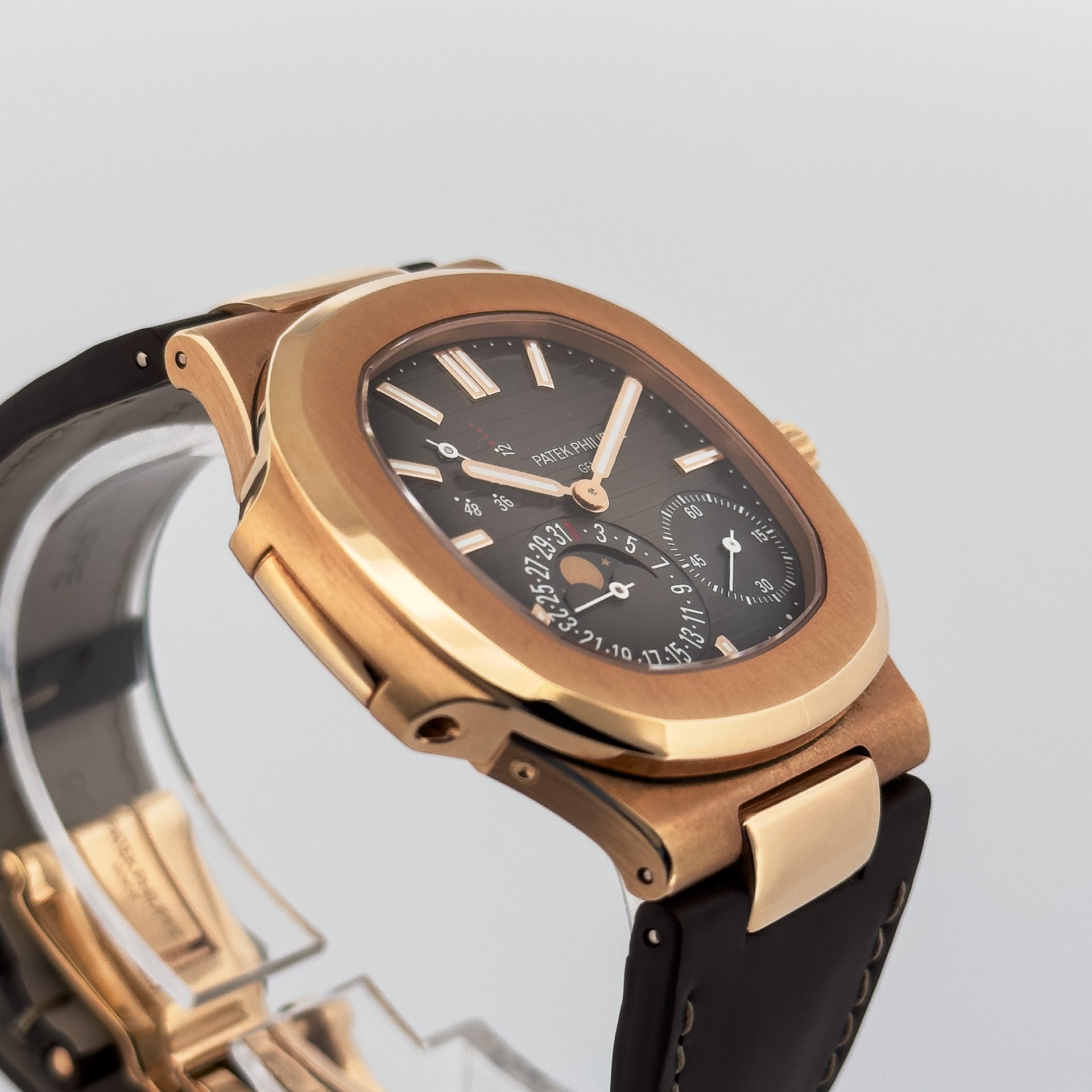 Patek Phillipe Nautilus Date Moonphase Rose Gold Brown Dial-web-3.jpg